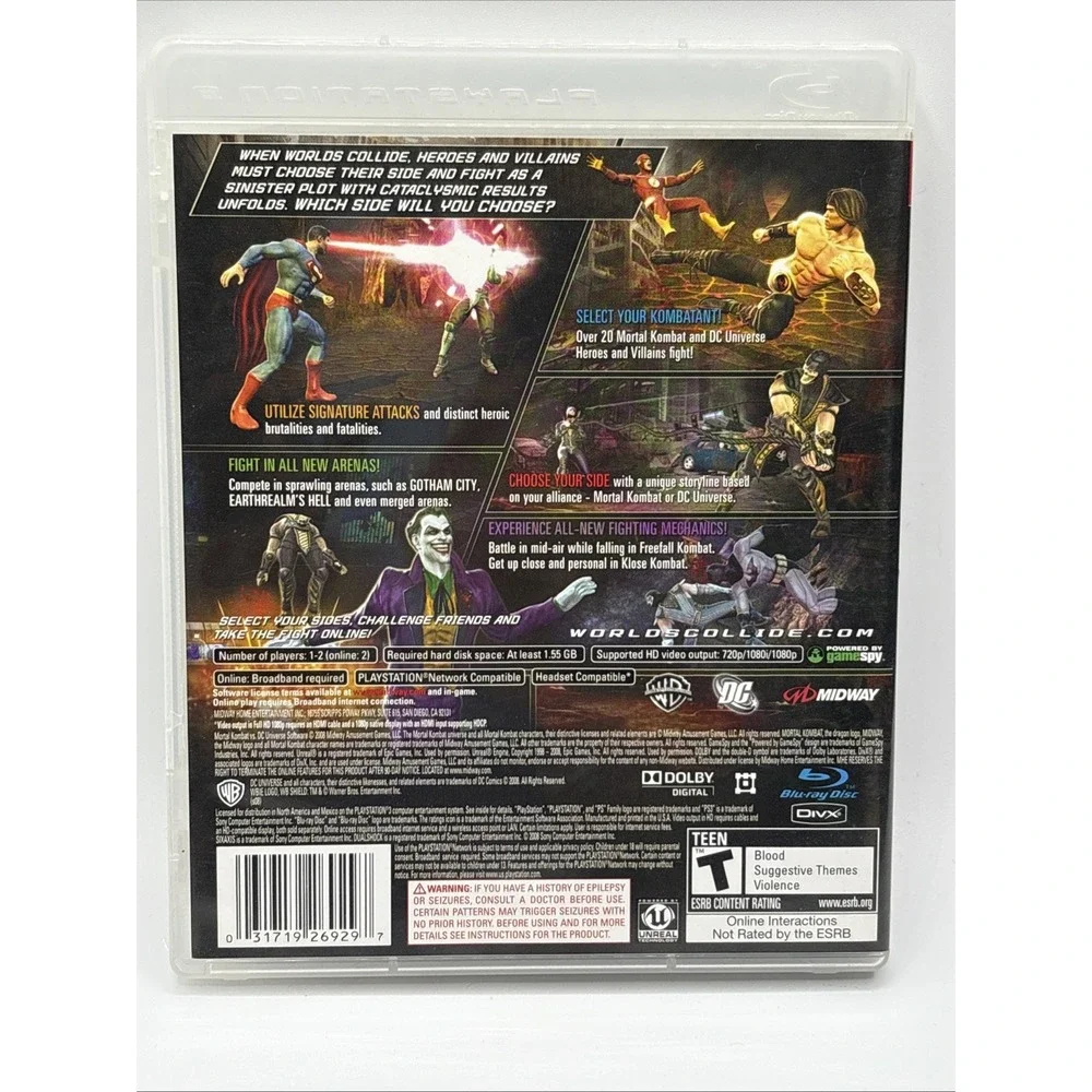 Mortal Kombat‎ vs. DC Universe - Playstation 3 Game